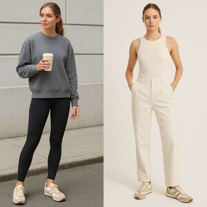 Free People Aces Suede Beige & White Athletic Sneakers tenniscore retro Y2K